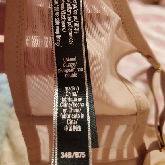 Nwt Victoria's Secret Unlined Bra Pink or Beige - Picture 6 of 10